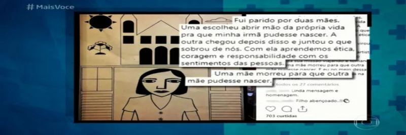 Luis Lobianco também homenageou a madrasta 